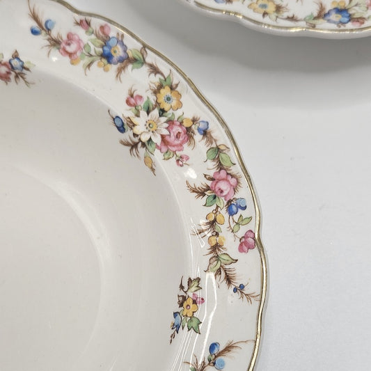 2 COUPELLES À DESSERT MARLBOROUGH ROYAL PETAL GRINDLEY ENGLAND Ref 00136