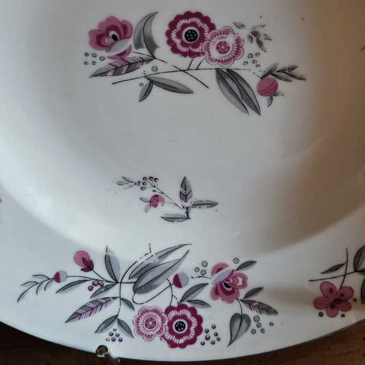 ASSIETTE CREUSE ART DÉCO - PORCELAINE DE LIMOGES Ref : 00201