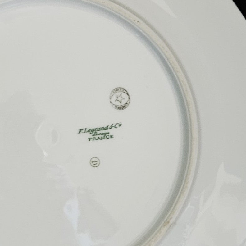 ASSIETTE PLATE ART DÉCO - PORCELAINE DE LIMOGES Ref : 00202