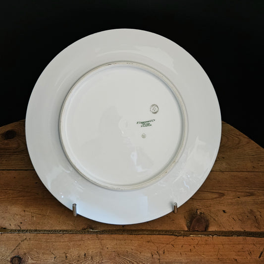 ASSIETTE PLATE ART DÉCO - PORCELAINE DE LIMOGES Ref : 00202