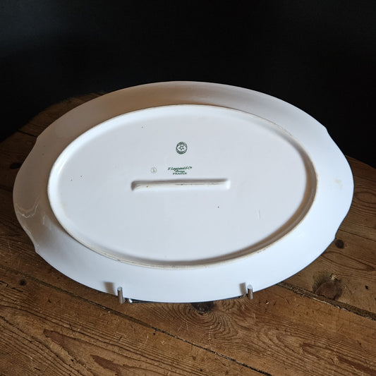 PLAT OBLONG 35 cm ART DECO - PORCELAINE DE LIMOGES Ref : 00210