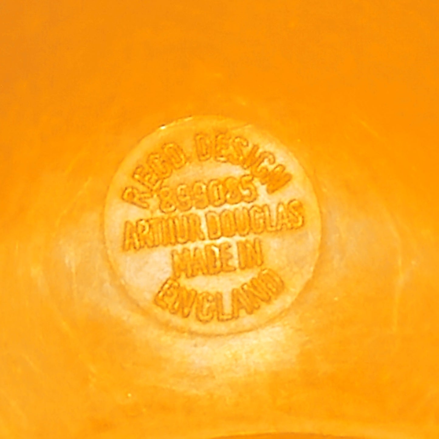 LOT DE 4 COQUETIERS EN PLASTIQUE ORANGE ARTHUR DOUGLAS MADE IN ENGLAND Ref : 00255