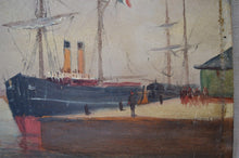 Charger l'image dans la galerie, MARINE HUILE SUR PANNEAU