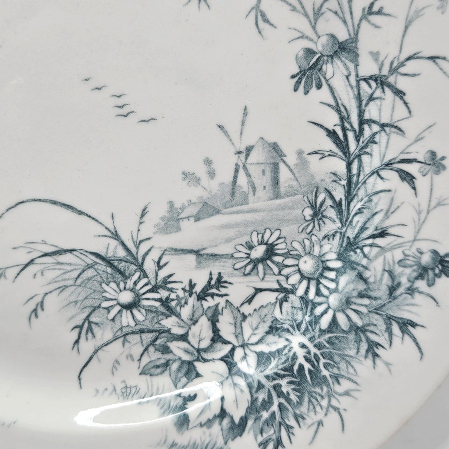 ASSIETTE GIEN "PAYSAGES" Ref : 00106