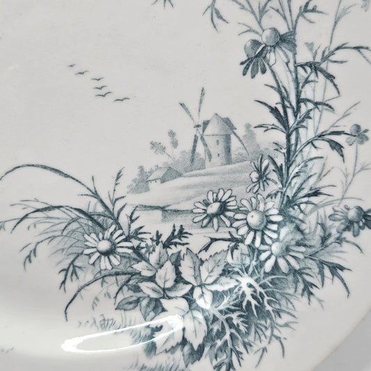 ASSIETTE GIEN "PAYSAGES" Ref : 00106