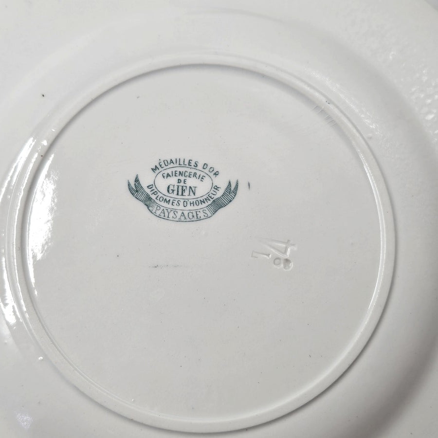 ASSIETTE GIEN "PAYSAGES" Ref : 00106