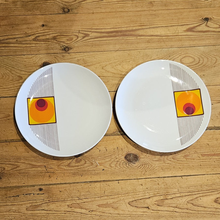 2 ASSIETTES À DESSERT VINTAGE ANNÉE 70 WINTERLING Ref : 00157