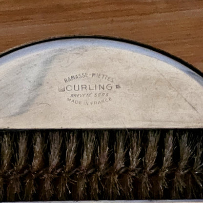 RAMASSE MIETTES CURLING MADE IN FRANCE EN MÉTAL ARGENTÉ Ref : 00167