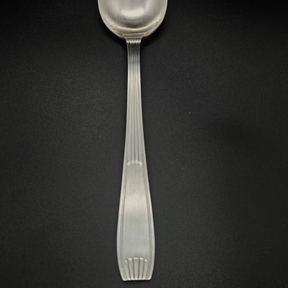 CUILLÈRE À RAGOÛT ALFÉNIDE ART DECO EN MÉTAL ARGENTÉ Ref : 00172