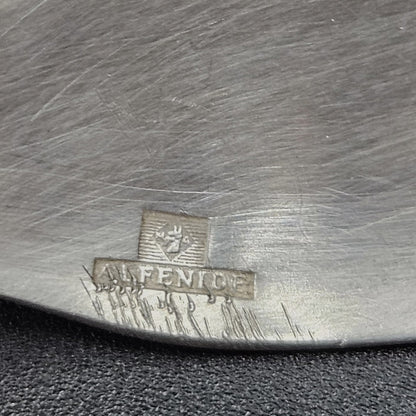 CUILLÈRE À RAGOÛT ALFÉNIDE ART DECO EN MÉTAL ARGENTÉ Ref : 00172