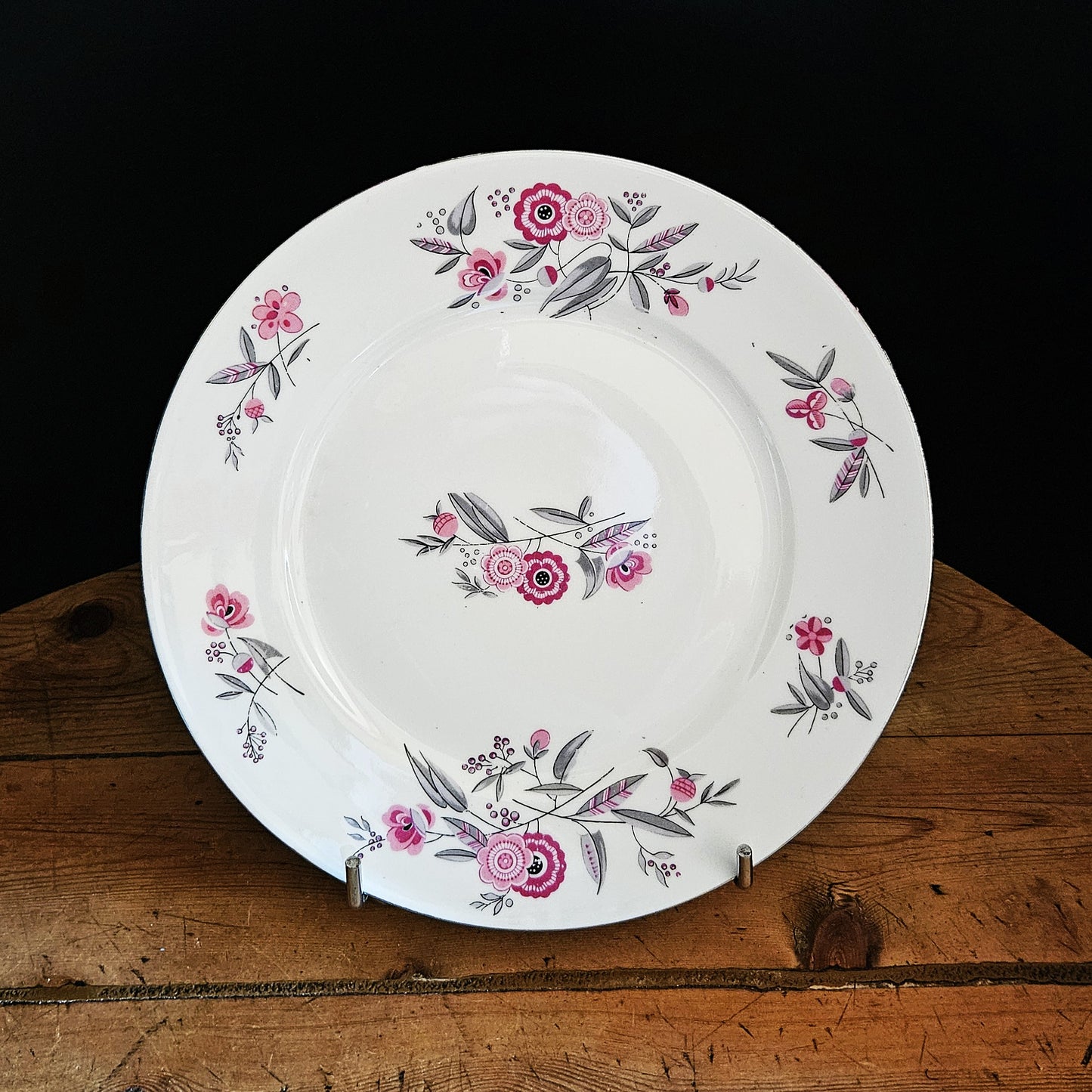 ASSIETTE PLATE ART DÉCO - PORCELAINE DE LIMOGES Ref : 00202