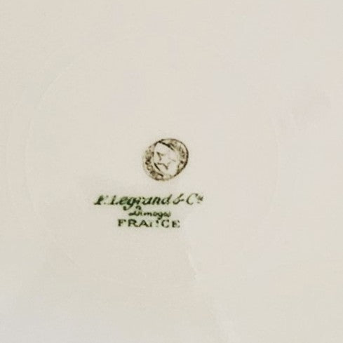 GRAND PLAT CREUX ART DÉCO - PORCELAINE DE LIMOGES - Ref : 00205