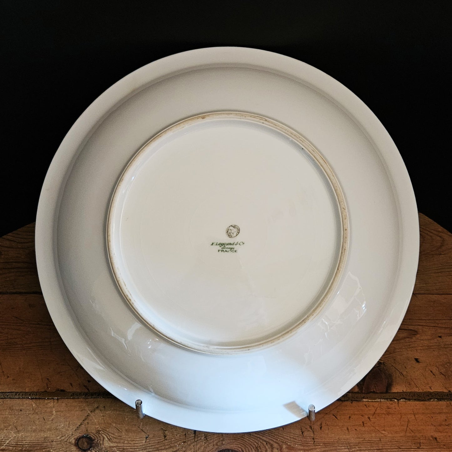 GRAND PLAT CREUX ART DÉCO - PORCELAINE DE LIMOGES - Ref : 00205