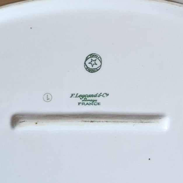 PLAT OBLONG 35 cm ART DECO - PORCELAINE DE LIMOGES Ref : 00210