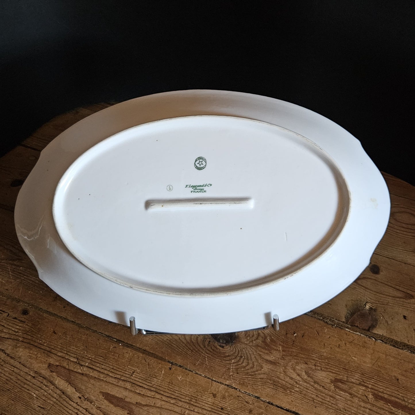 PLAT OBLONG 35 cm ART DECO - PORCELAINE DE LIMOGES Ref : 00210