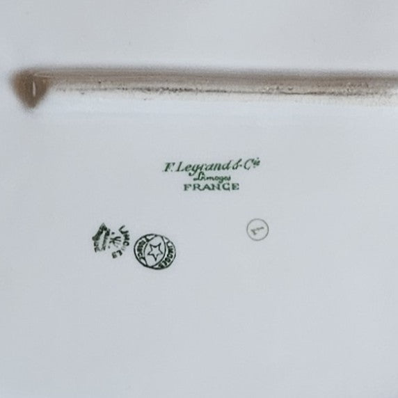 PLAT OBLONG 41.5 cm ART DÉCO - PORCELAINE DE LIMOGES Ref : 00211