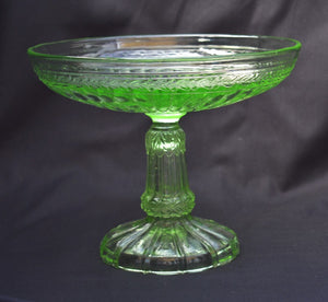 COUPE A FRUITS VERRE DE DÉPRESSION 1950