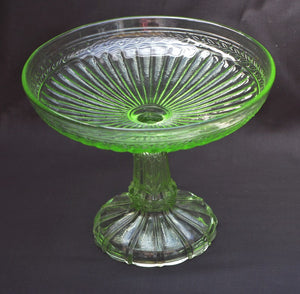 COUPE A FRUITS VERRE DE DÉPRESSION 1950