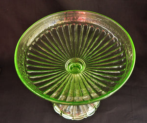 COUPE A FRUITS VERRE DE DÉPRESSION 1950