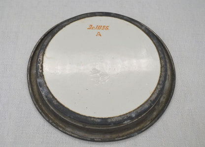 DESSOUS DE BOUTEILLE 1930 FAIENCE ET ETAIN  Ref : 00118
